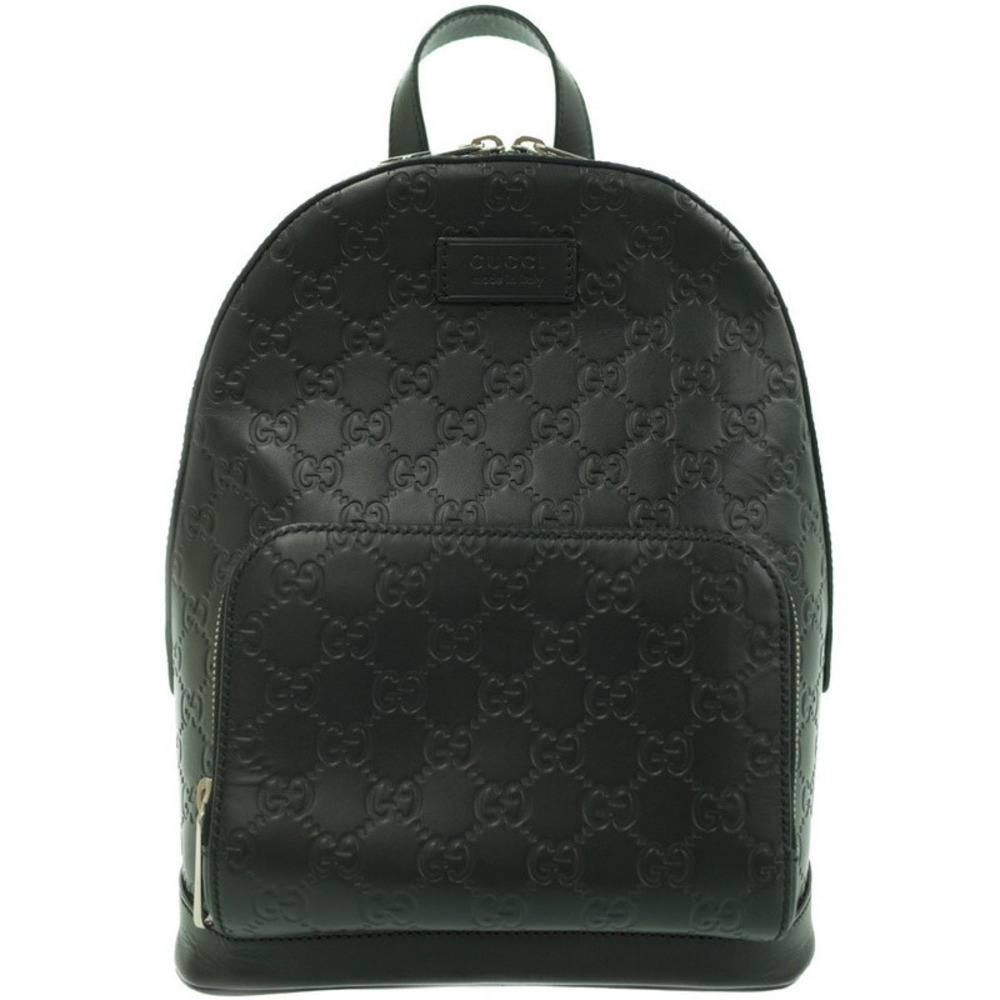 GUCCI Guccissima Signature Leather Backpack Black